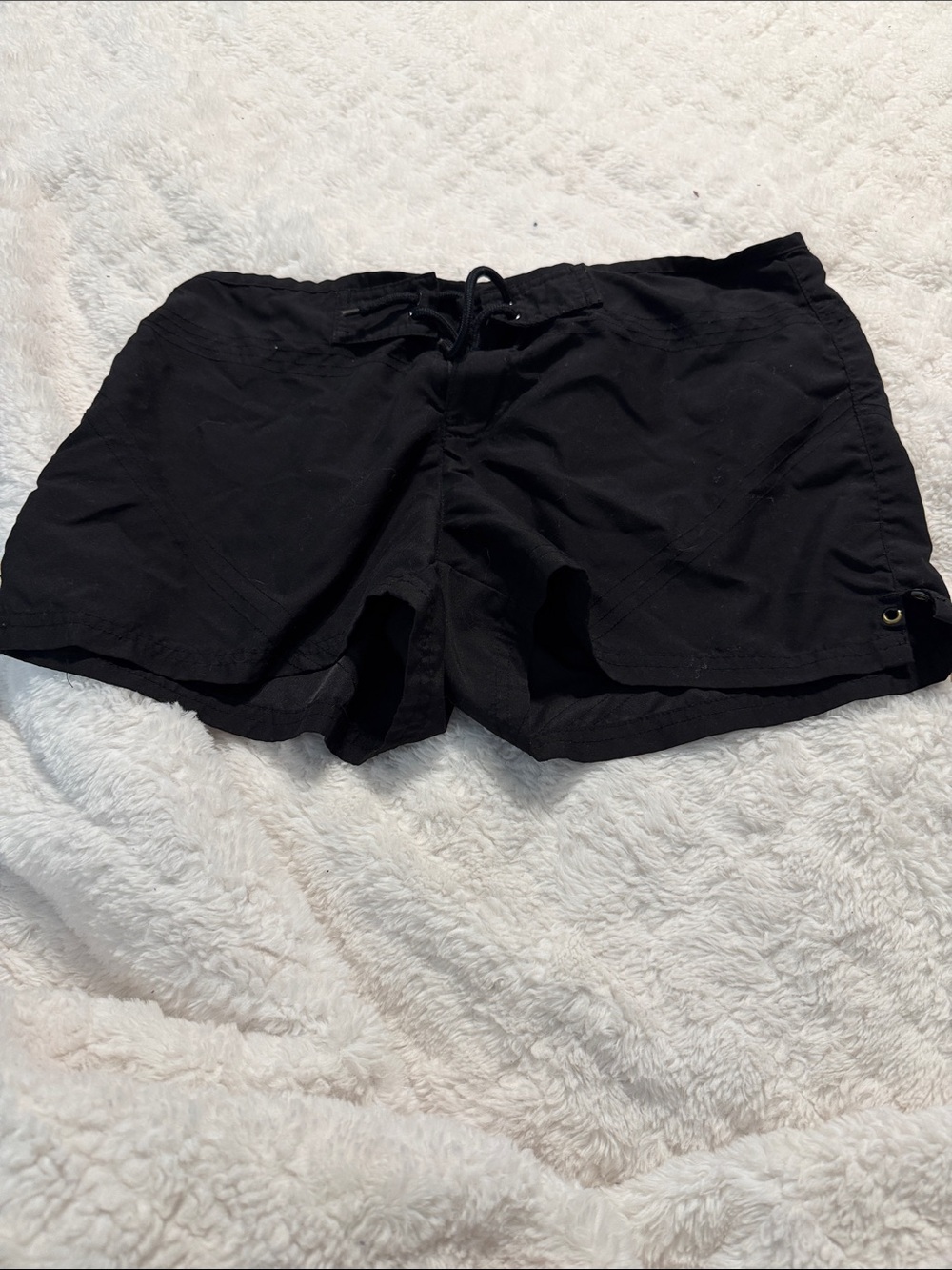 Joe Boxer Black Women's Athletic Drawstring Shorts